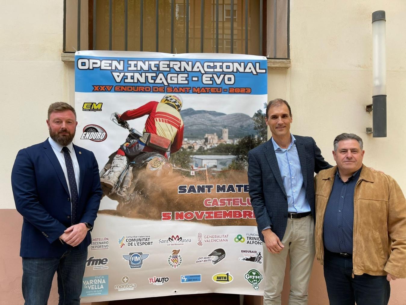 La Diputación de Castellón apuesta por el motor de primer nivel con el Open Internacional Vintage de Sant Mateu