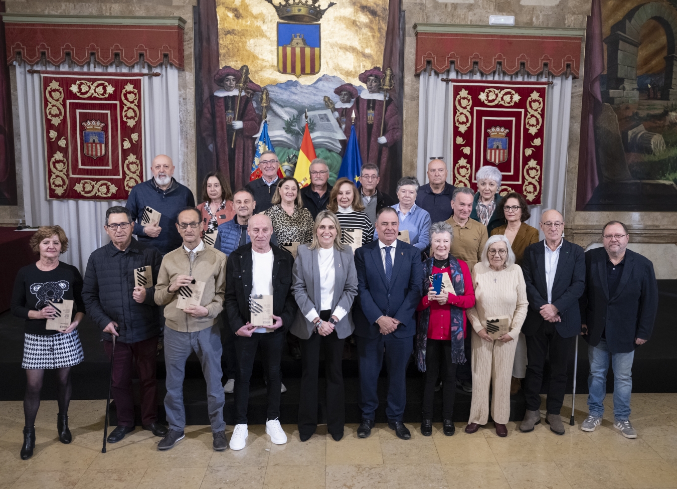 La Diputación de Castellón rinde homenaje y reconoce los servicios prestados al personal jubilado