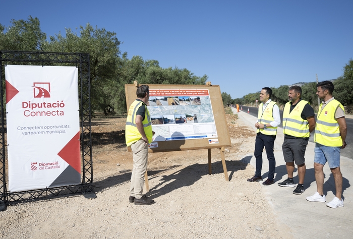 La Diputació de Castelló continua impulsant la millora de la xarxa de carreteres amb una nova actuació en la CV-100 en el terme municipal de Rossell