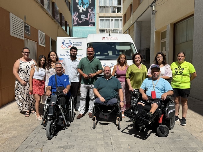 La Diputació de Castelló reforça la col·laboració amb Cocemfe Maestrat amb l'adquisició d'un nou vehicle adaptat